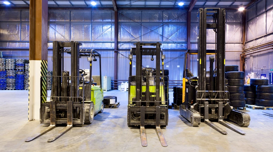 Warehouses and manufacturing facilities are switching to electric forklifts.