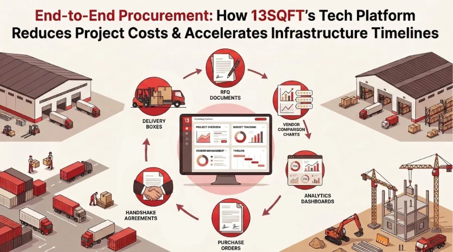 End-to-End Procurement: How 13sqft’s Tech Platform Reduces Project Costs & Accelerates Infrastructure Timelines