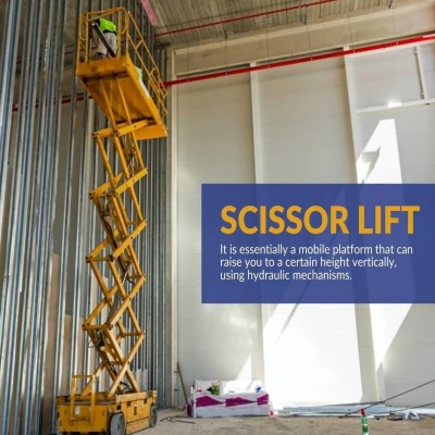 SQFTSL-1357 Diesel Operated Scissor Lift On Rental Basis