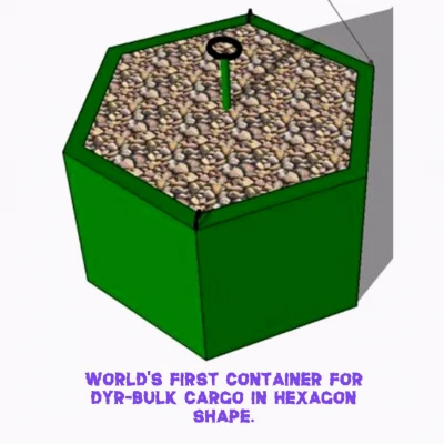 SQFTWS-450 HEXAGON GREEN CONTAINER