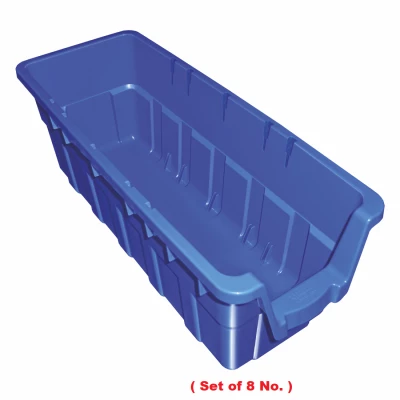 SQFTCB-4915 Jumbo bin with solid base - set of 8