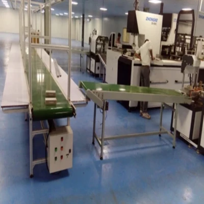 SQFTC-6147 Mobile Box Packing Assembly Belt Conveyor