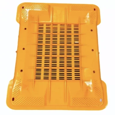 SQFTCB-6274 Yellow Polypropylene Plastic Vegetable Crate