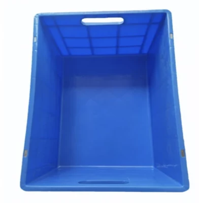 SQFTCB-6284 75 Litre Blue HDPE Plastic Rectangular Crate