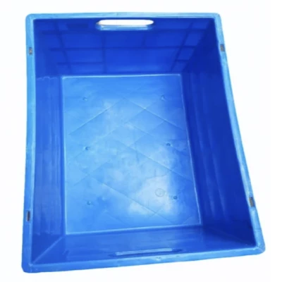 SQFTCB-6286 Blue HDPE Plastic Rectangular Crate